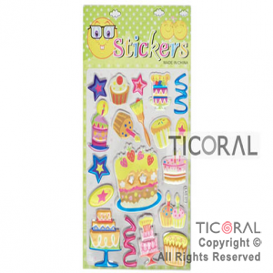 STICKER TORTAS Y CUPCAKE HS3539-2 x 12